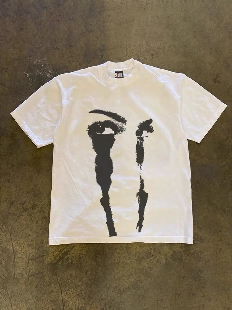 UPUPXIA Loose Casual Niche Tee