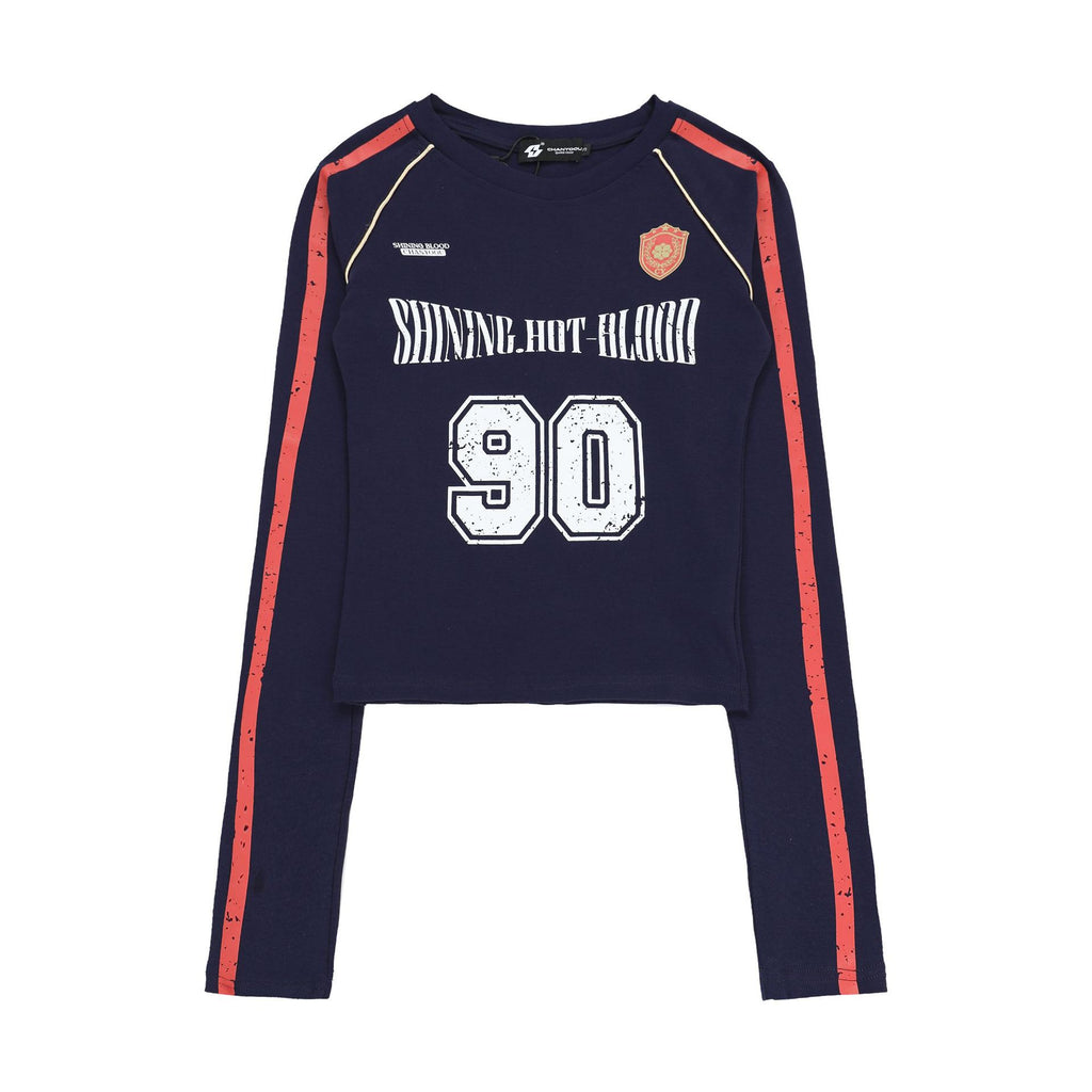 CHANYOOU Retro Three-bar Front Shoulder Short Long Sleeve