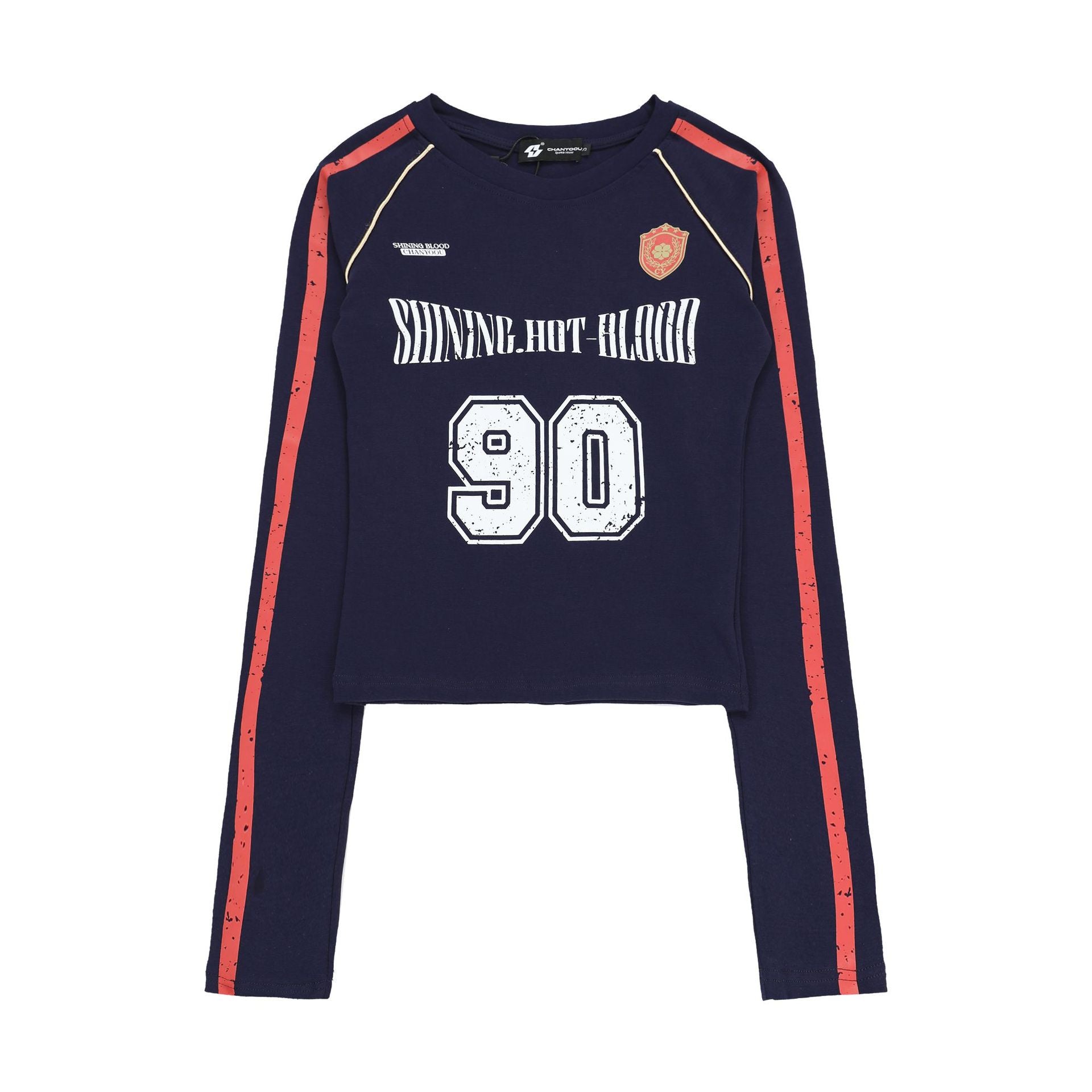 CHANYOOU Retro Three-bar Front Shoulder Short Long Sleeve