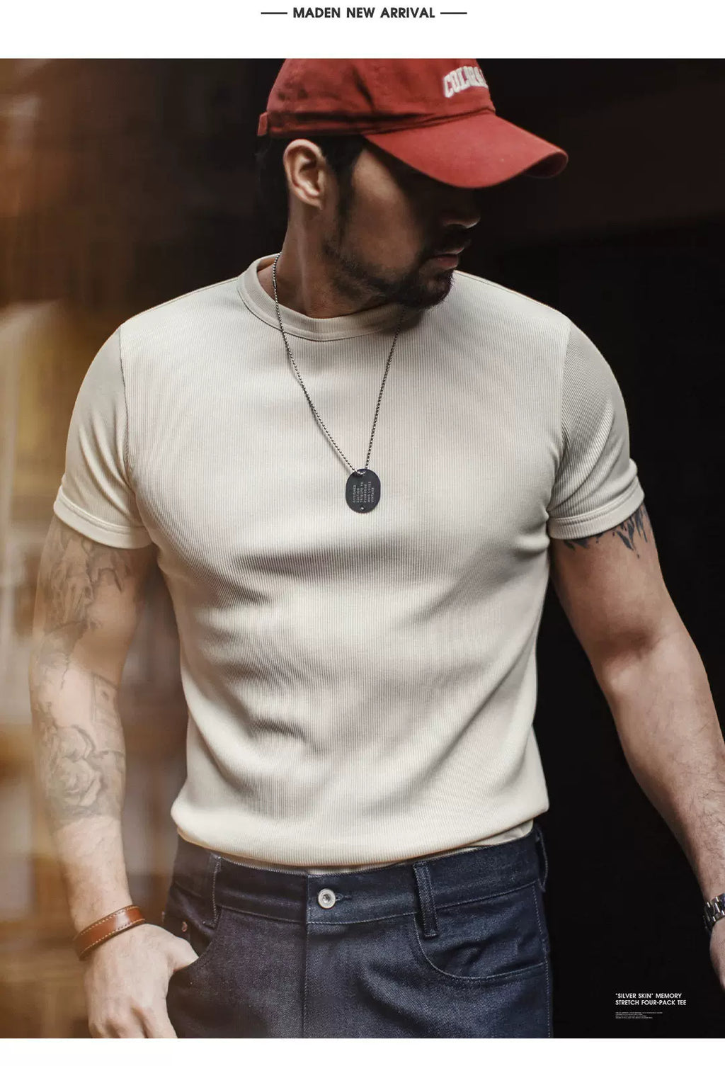 MADEN Slim Versatile Casual Tee