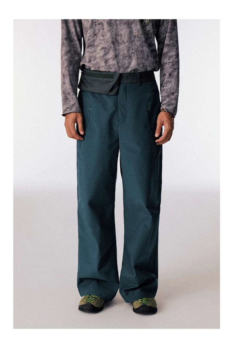 CONP Vintage Wide Leg Straight Casual Pants