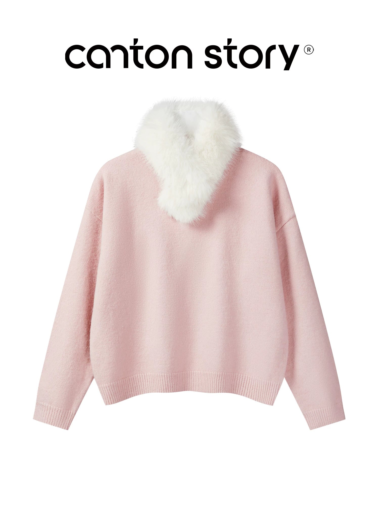 Cantonstory Versatile Crew Neck Knitted Sweater