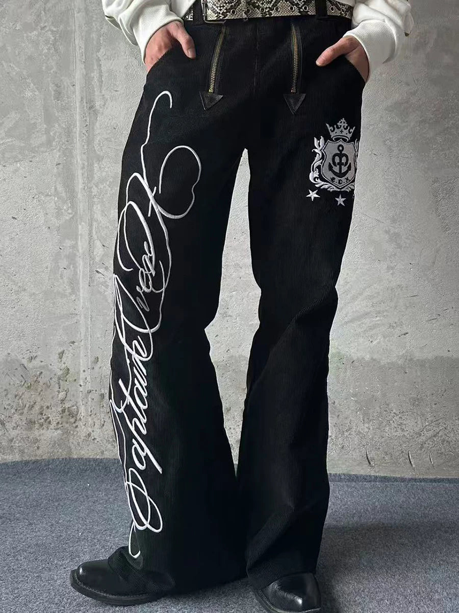 BSSHTTWASIL Helmsman Embroidered Corduroy Pants