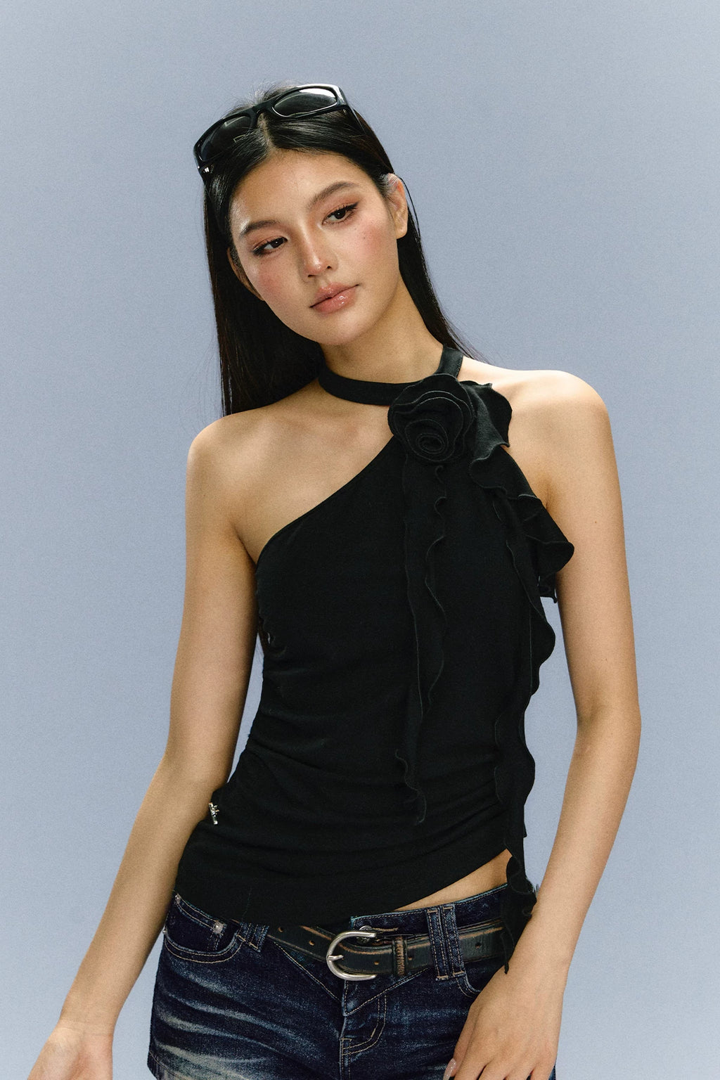 Ariseism Vintage Flower Slim Neck Sling