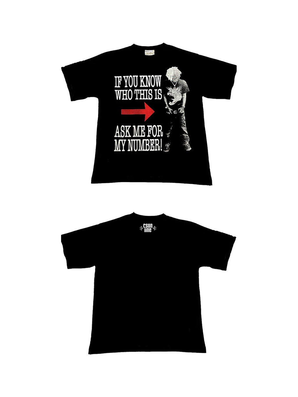 REMAKE Portrait Slogan Printed Short Sleeve T-Shirt