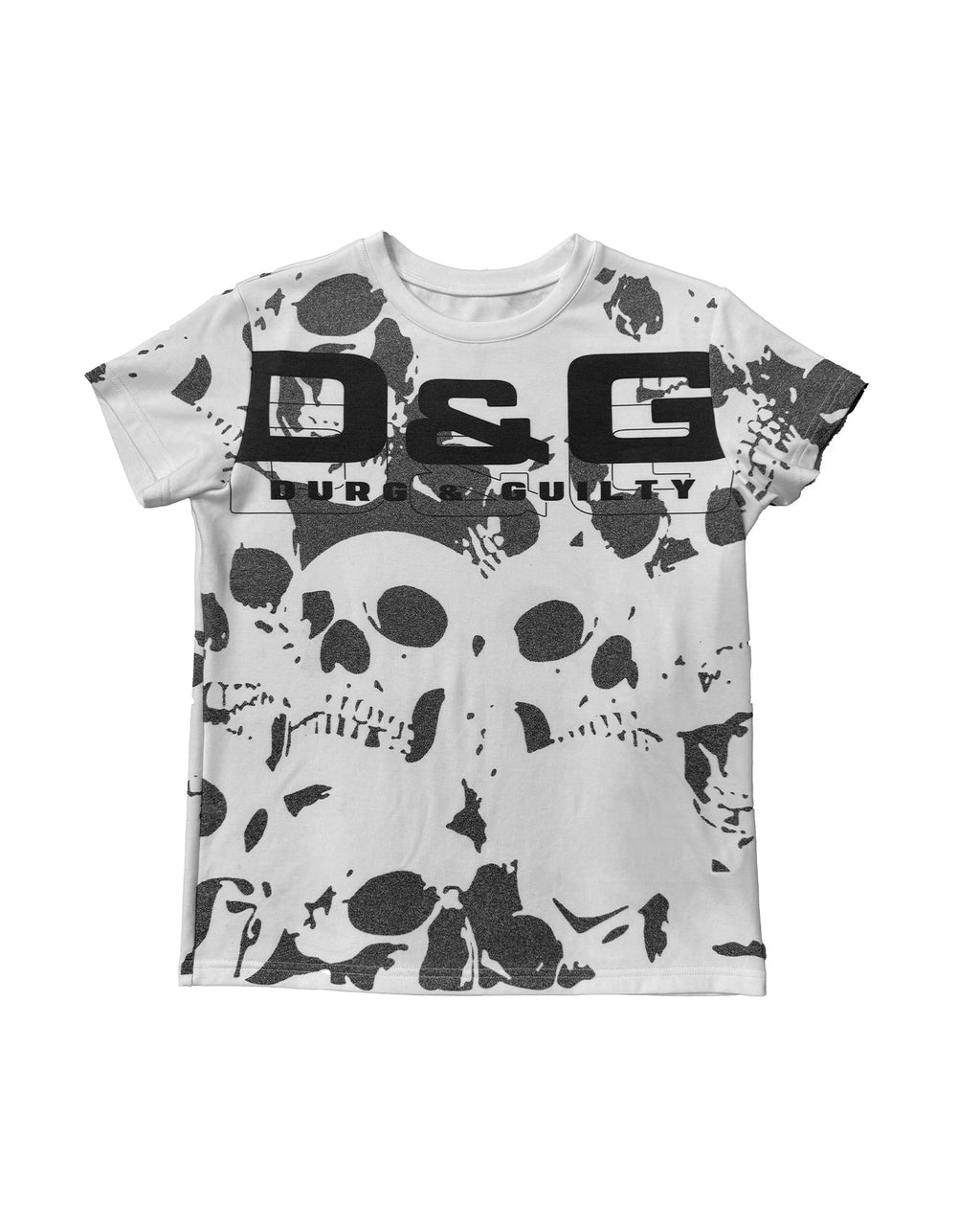 No E Mosen Skull Full of Printed Shoulder Tee