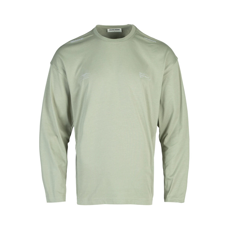 OD Moisture Absorption Quick Drying Cool Feeling Round Neck Fitness Long Sleeve