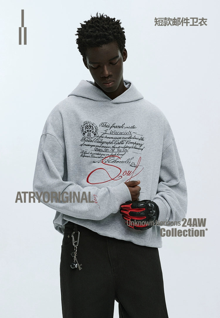 ATRY Short Mail Casual Versatile Hooded Sweater