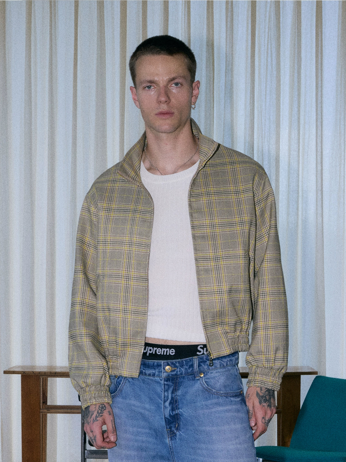 InsGale Short Zip-up Stand-up Jacket