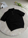Xanvas Twisted Shoulder Knitted Tee