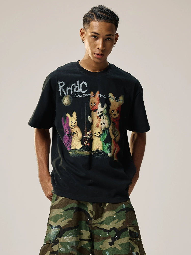 Remedy Bunny Party Cartoon Tee