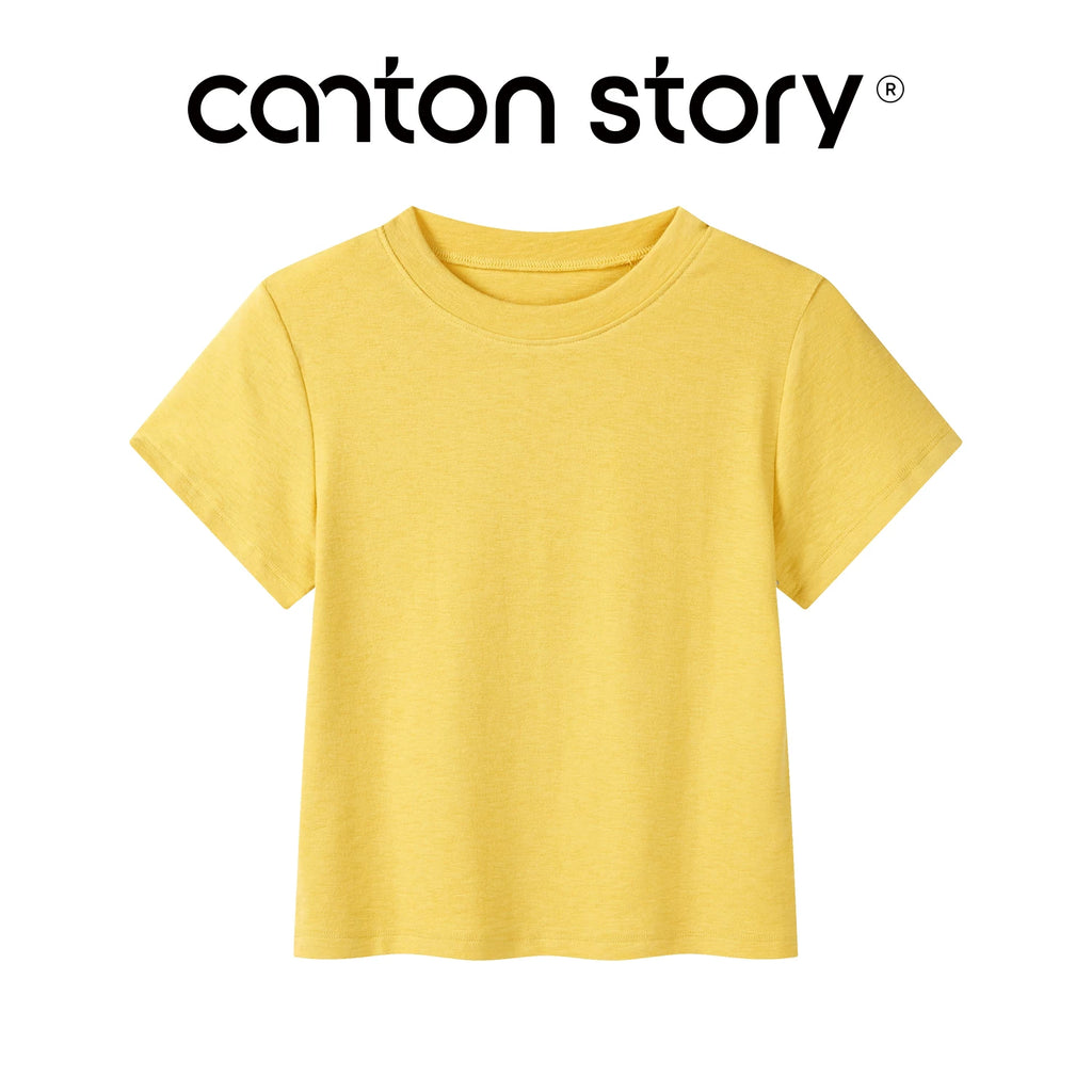 Cantonstory Casual Simple Versatile Tee