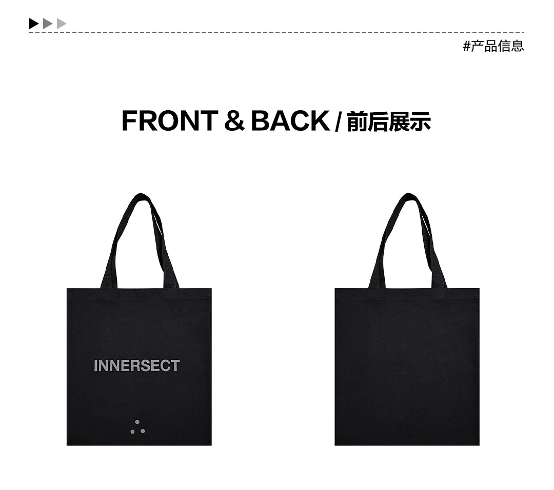 INNERSECT Letter Tide Brand Logo Messenger Bag