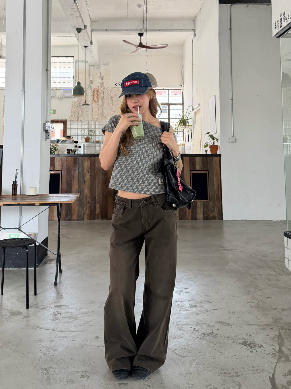 CCYE Low-rise Straight-leg Simple Casual Pants