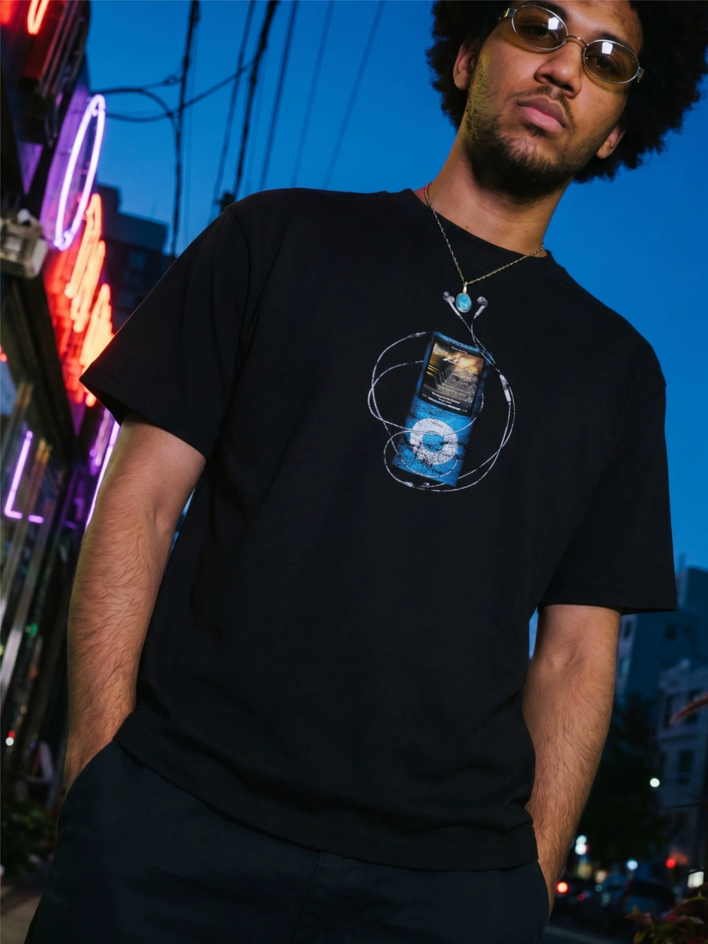 ComicTree Retro Front Shoulder Loose Tee