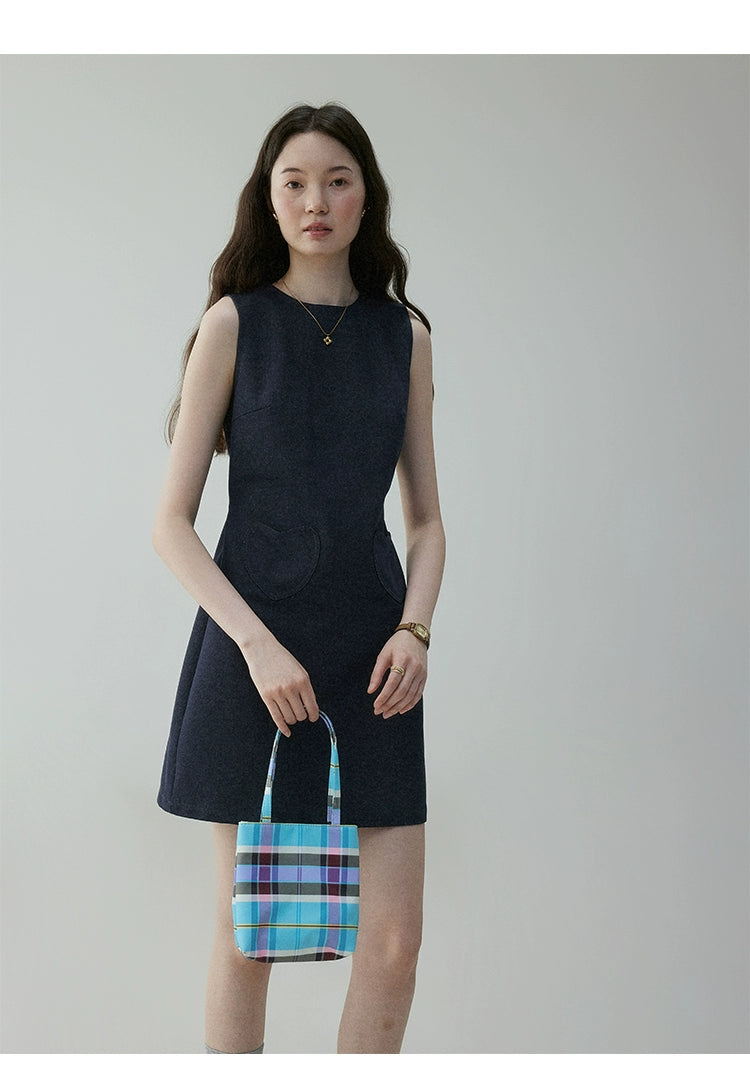 VOOE Temperament Waist Strap Short Dress