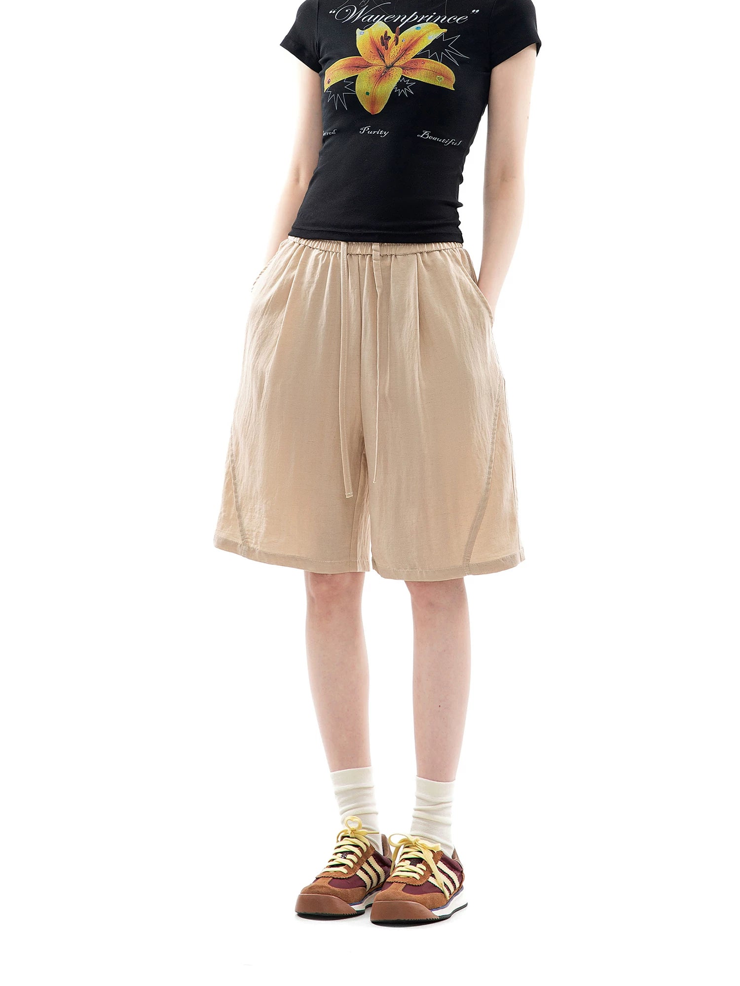 CHANT2nd Wide-leg Casual Shorts