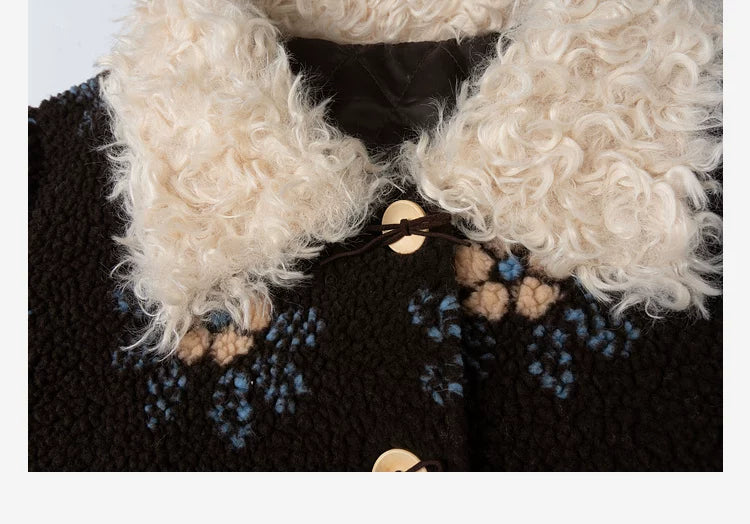 LOVEHEYNEW Lamb Wool Lapel Vest