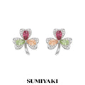 SUMIYAKI Diamond Clover Earrings
