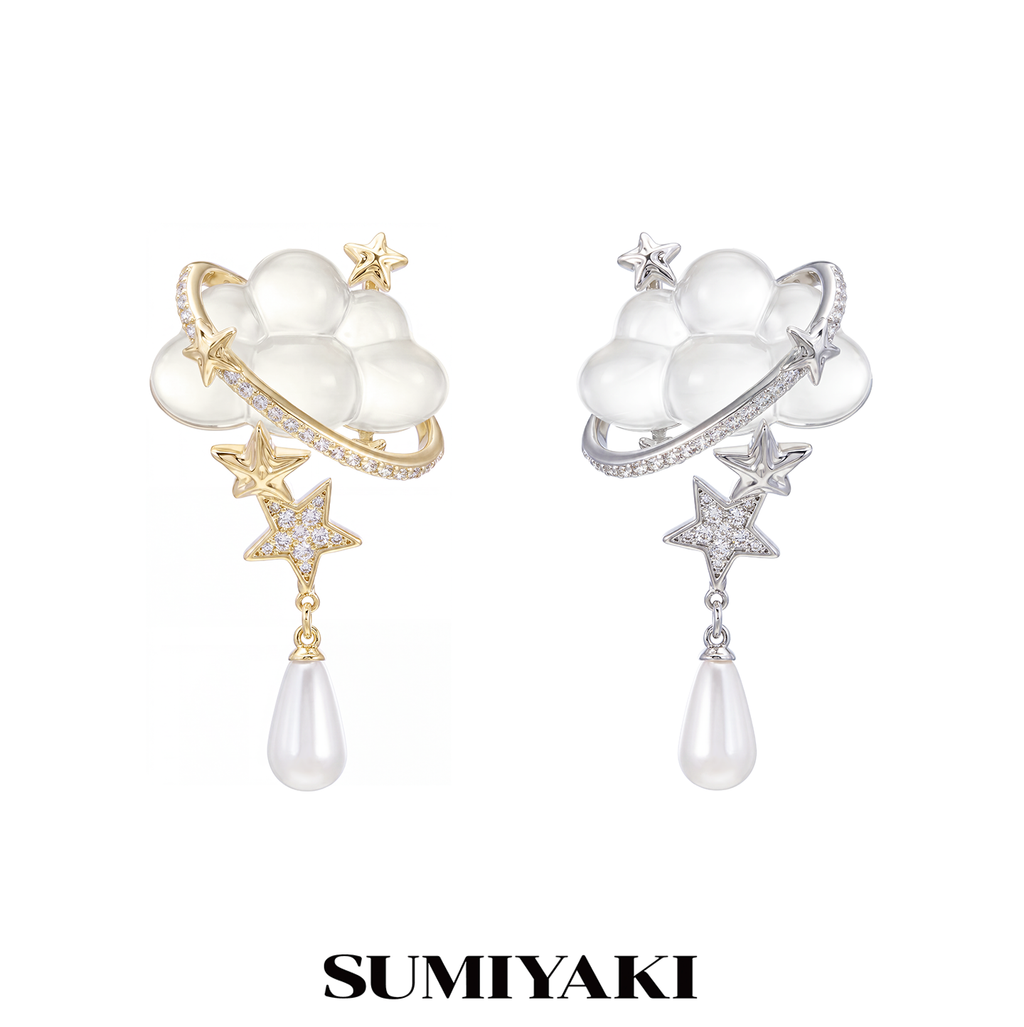 SUMIYAKI Temperament Diamond-encrusted Light Luxury Earrings