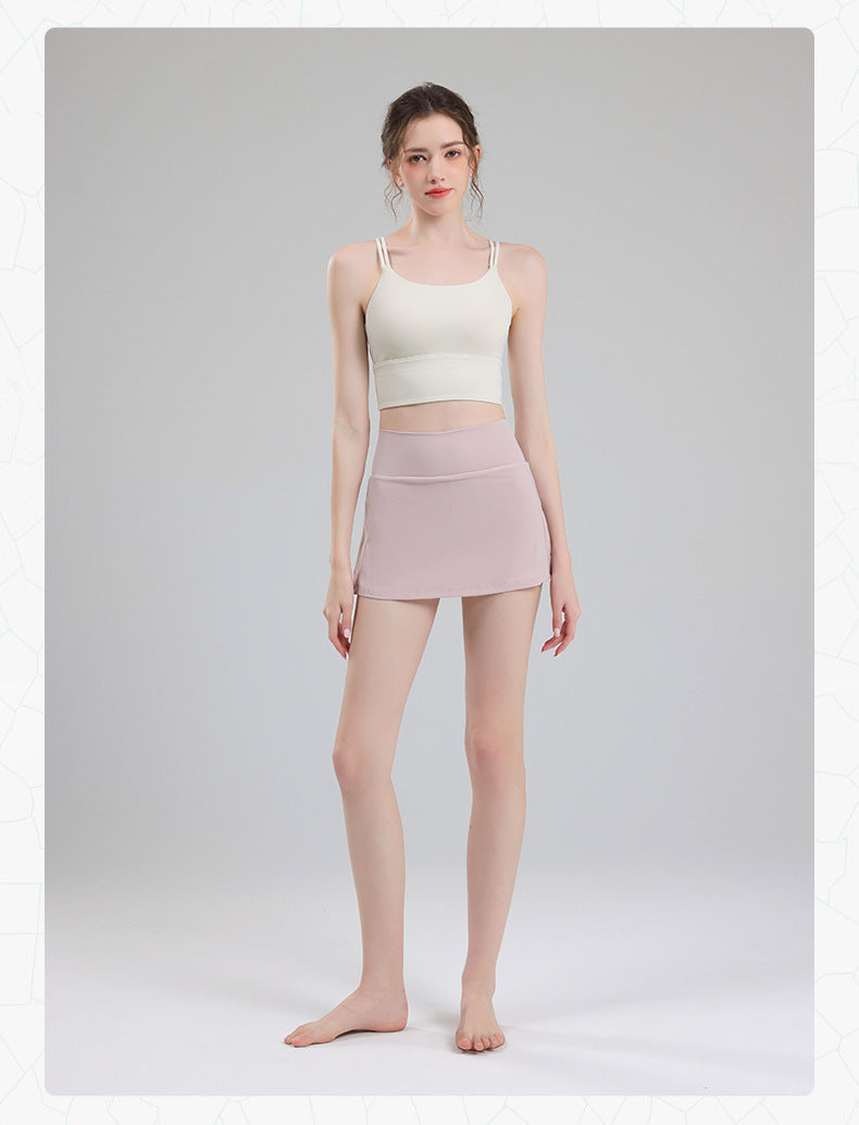 TIANQINGSE Skirt with Pockets, Thin Buttocks, Quick-drying Fitness Skirt