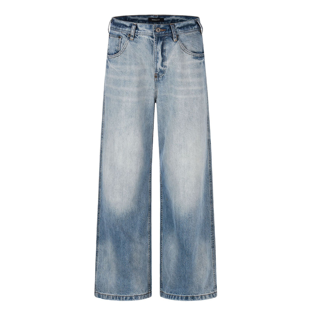 11KN Vintage Casual Straight Old Jeans