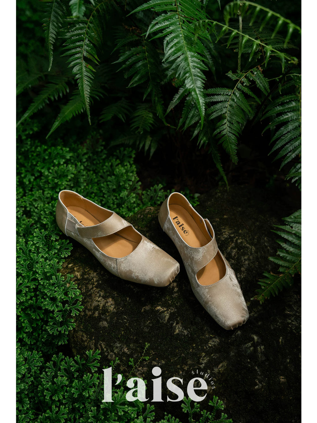 L'aise Versatile Square Head Thick Heel One-pedal Single Shoes