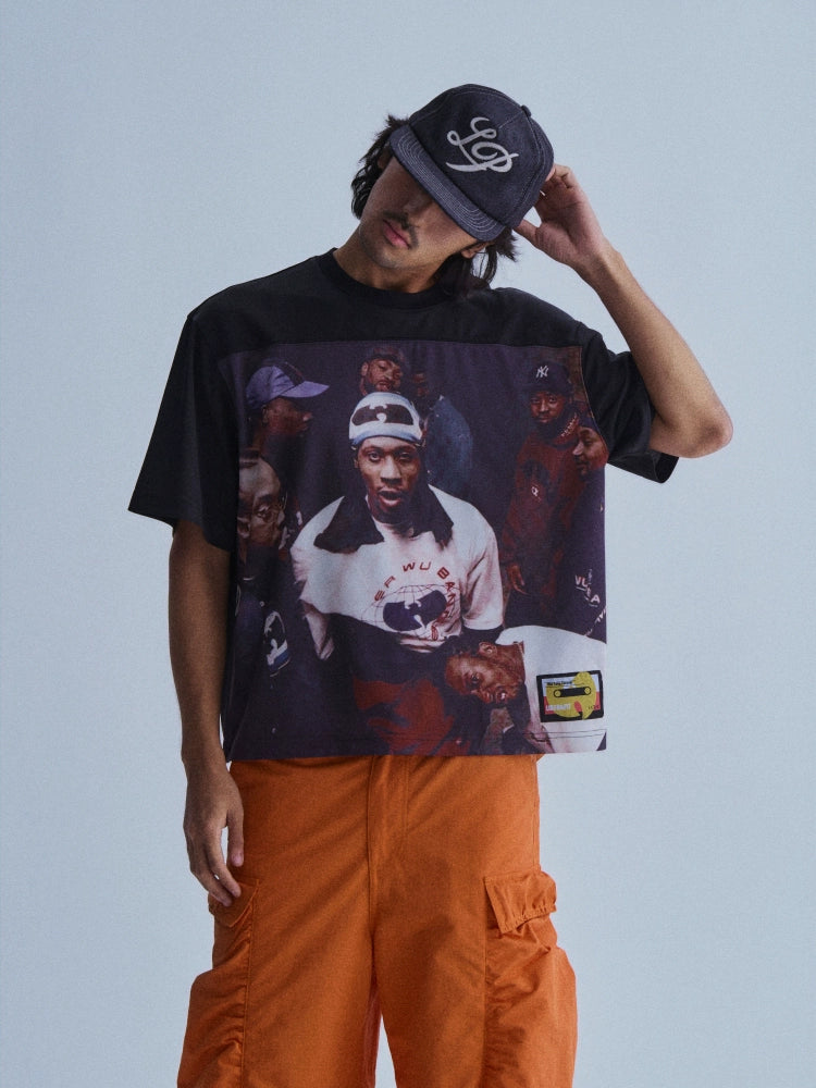 LIBERAFIT Portrait Digital Printing Half-sleeve Jersey