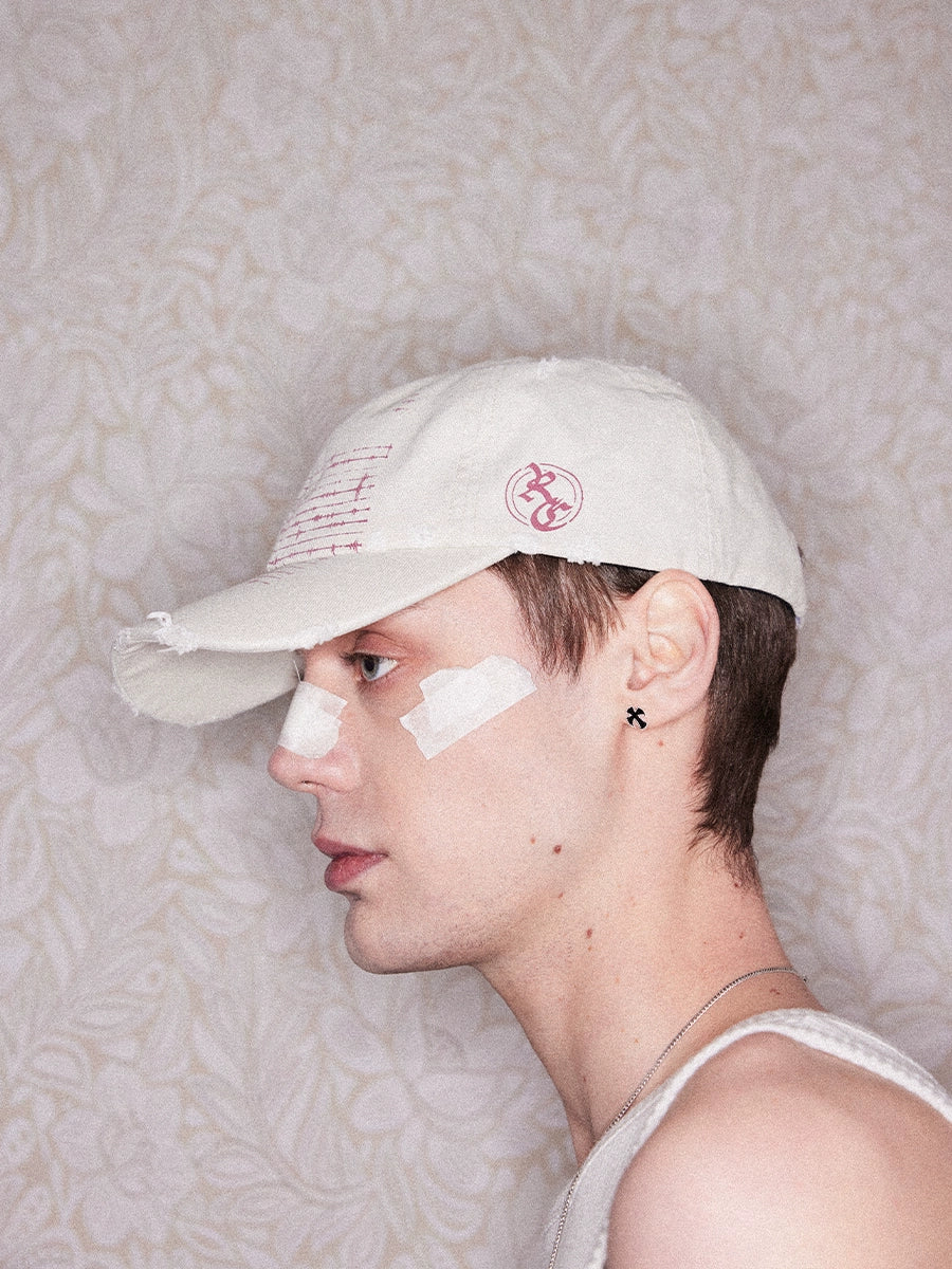 RICHILL Tape Print Busted Canvas Cap