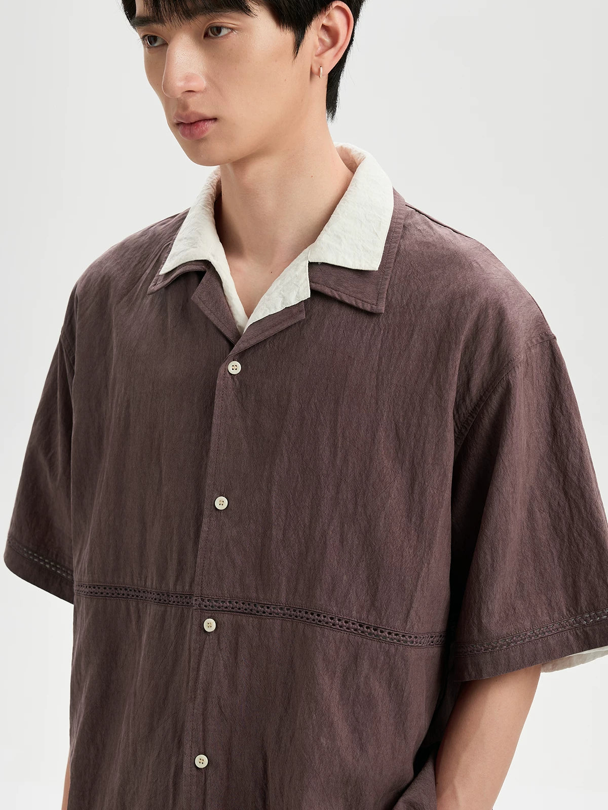 BUTTBILL Loose Skeleton Lace Shirt