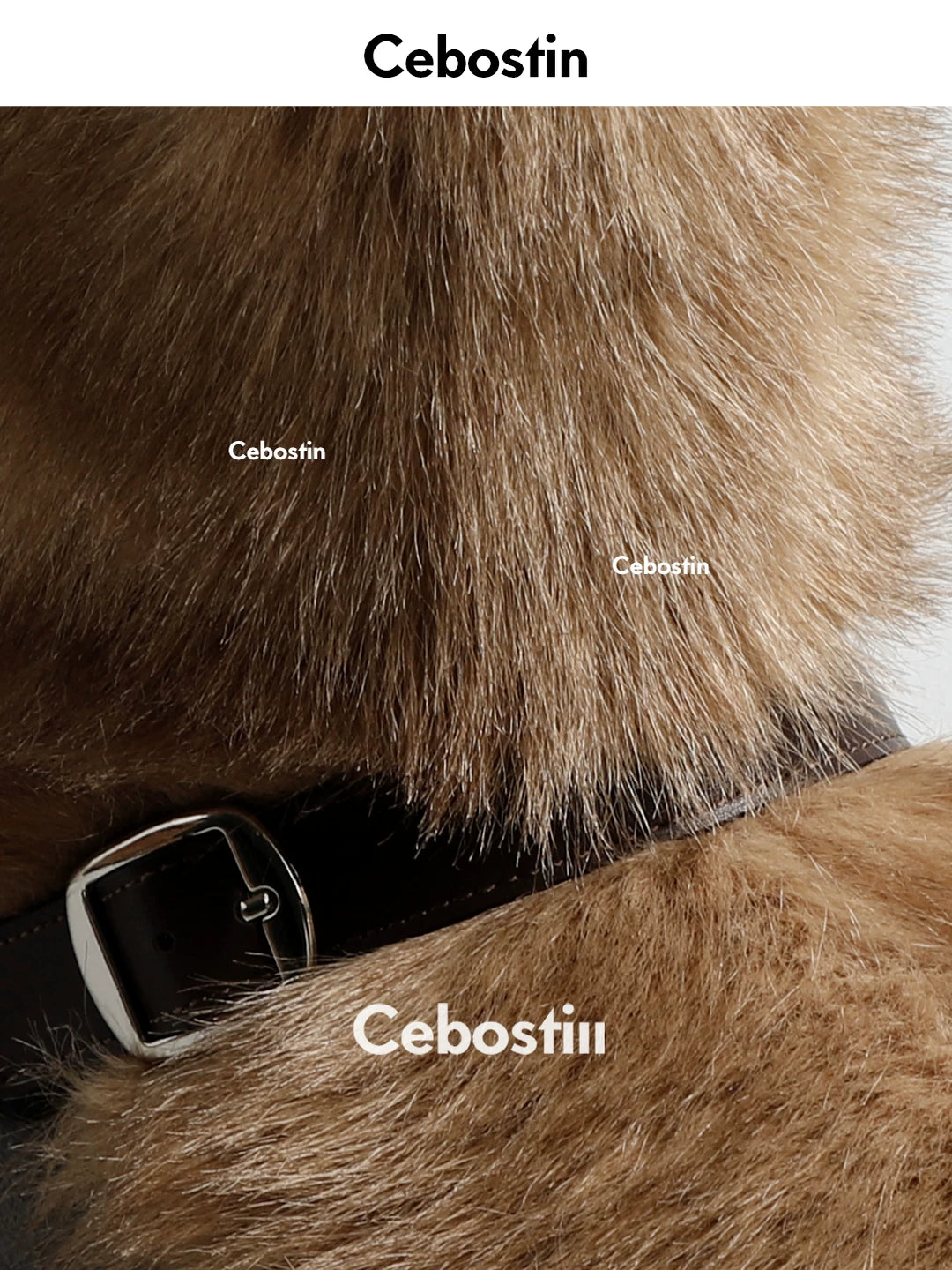 Cebostin Heightening Imitation Mink Hair Piled Boots