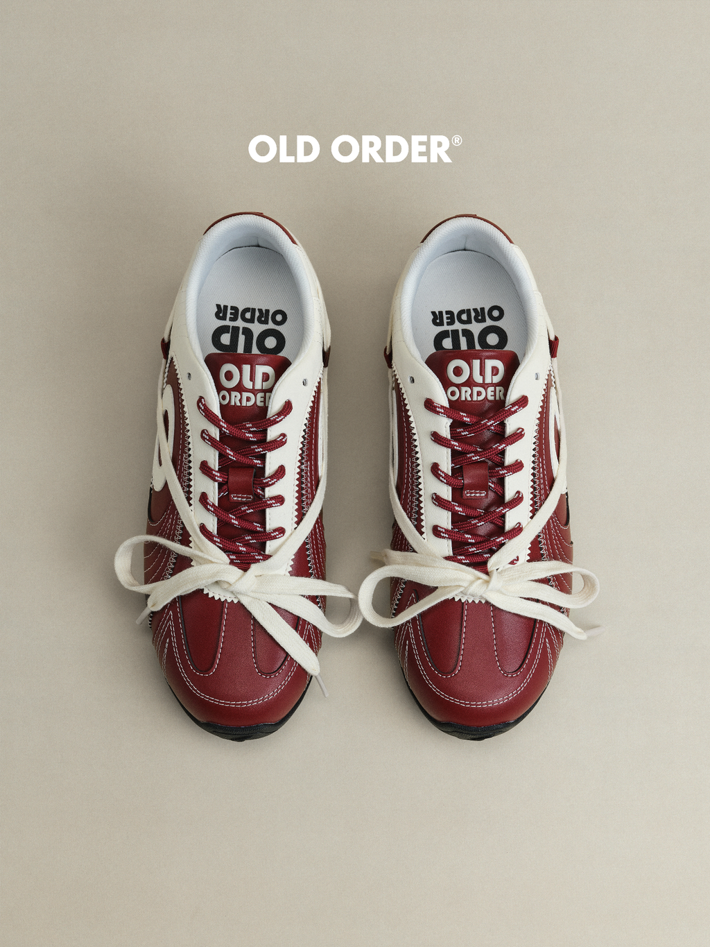OLDORDER Contrasting Color Breathable Thin-soled Casual Shoes