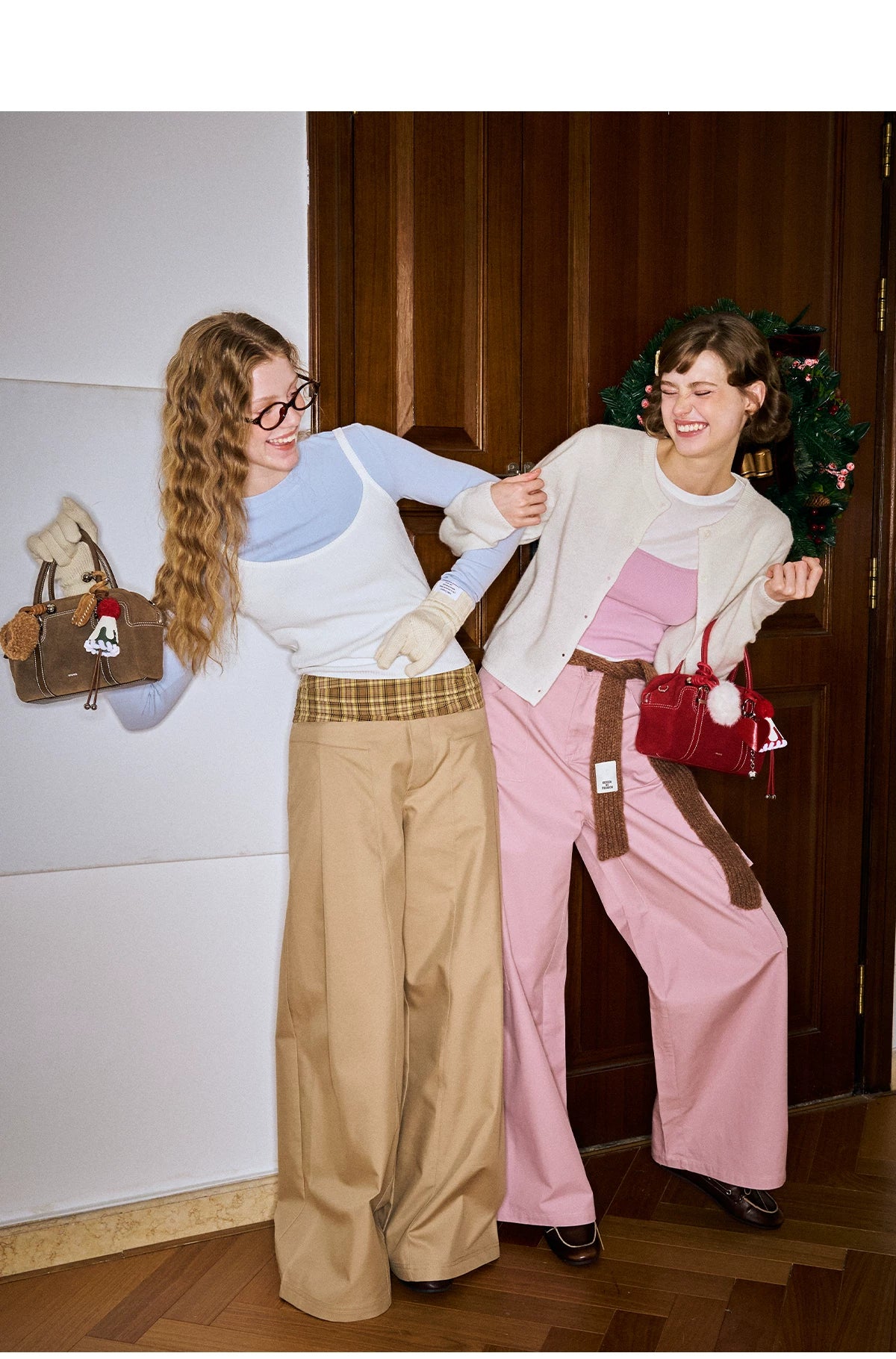 MUVA Premium Sense Cowhide Fleece Portable Small Square Bag