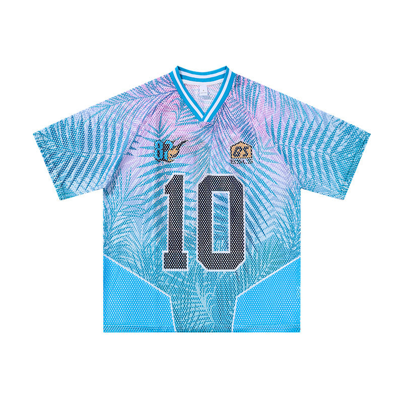 Inflation Vintage V-neck Digital Printing Tee