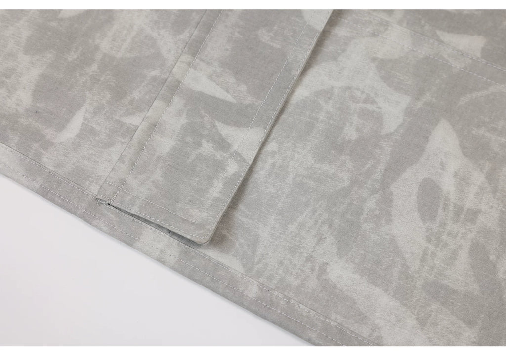 Ablueberry Camouflage Loose Straight Overalls