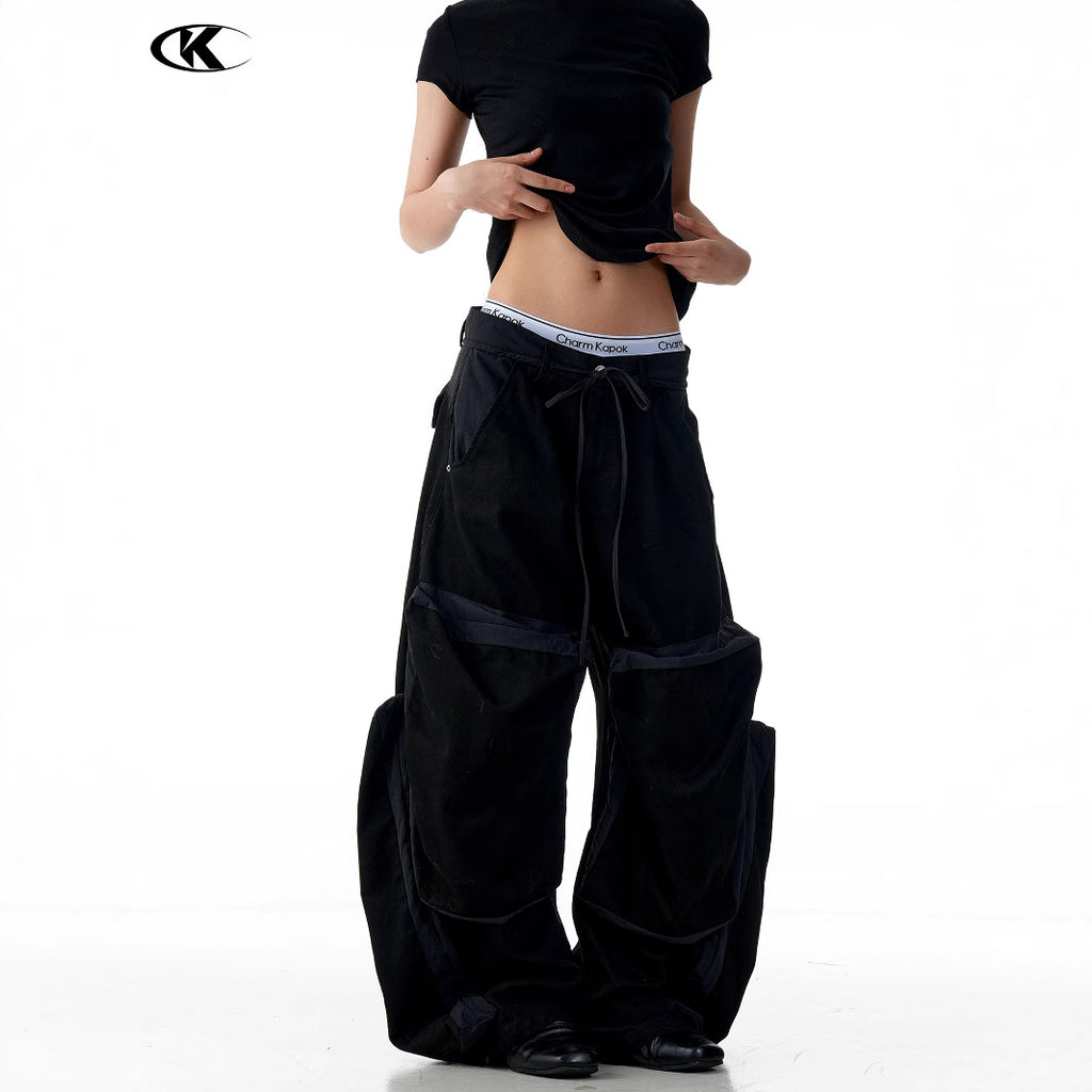 11KN Retro Tooling Wide-leg Loose Scimitar Pants