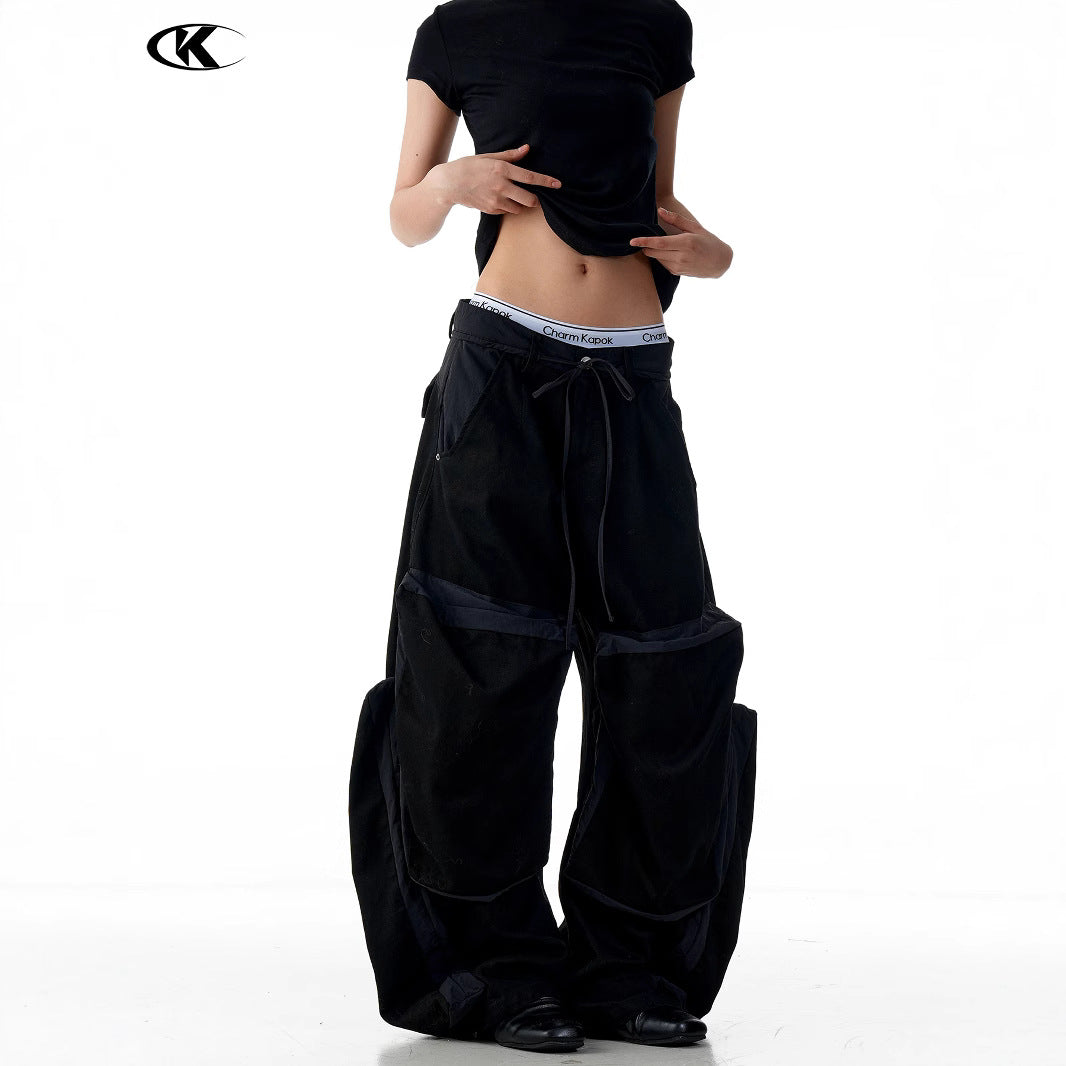 11KN Retro Tooling Wide-leg Loose Scimitar Pants