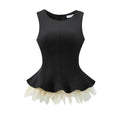 BarbChill Sleeveless Top Vest Vest Wide Leg Pants Set