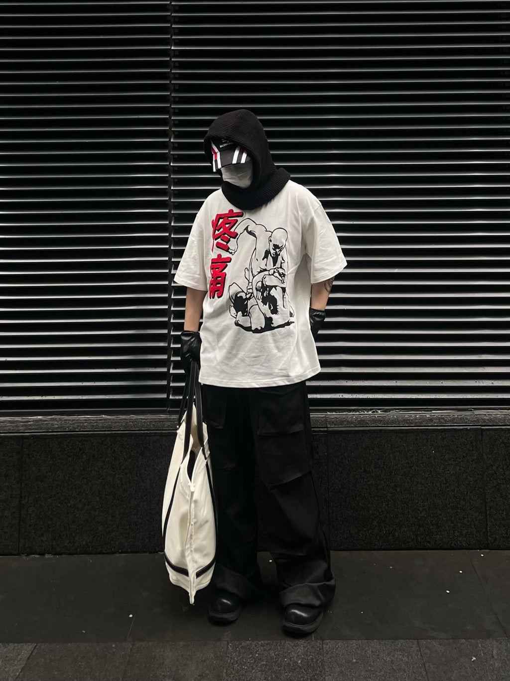 Human Voices Towel Embroidery Pain Short Sleeve Heavy Cotton Tee