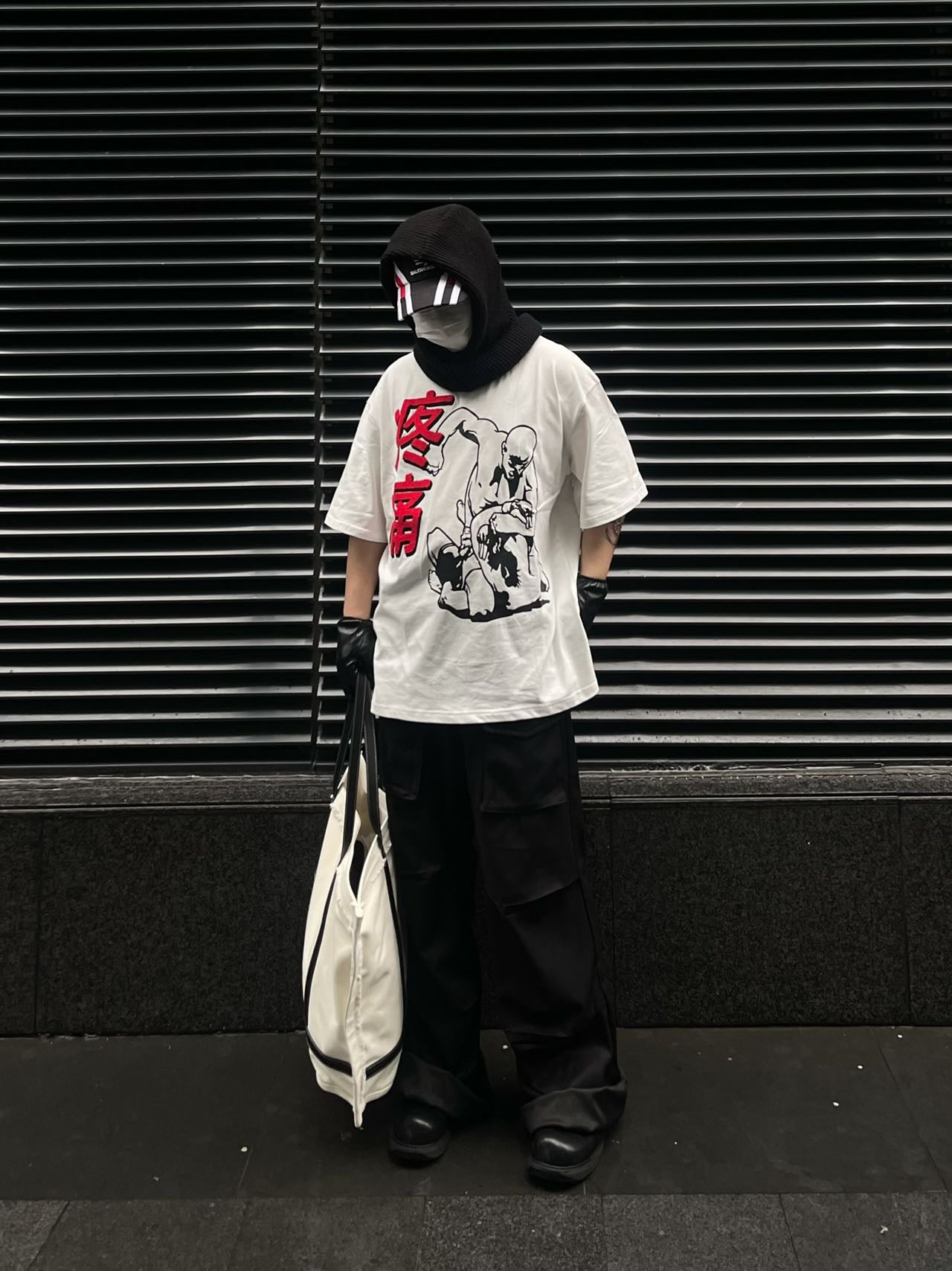 Human Voices Towel Embroidery Pain Short Sleeve Heavy Cotton Tee