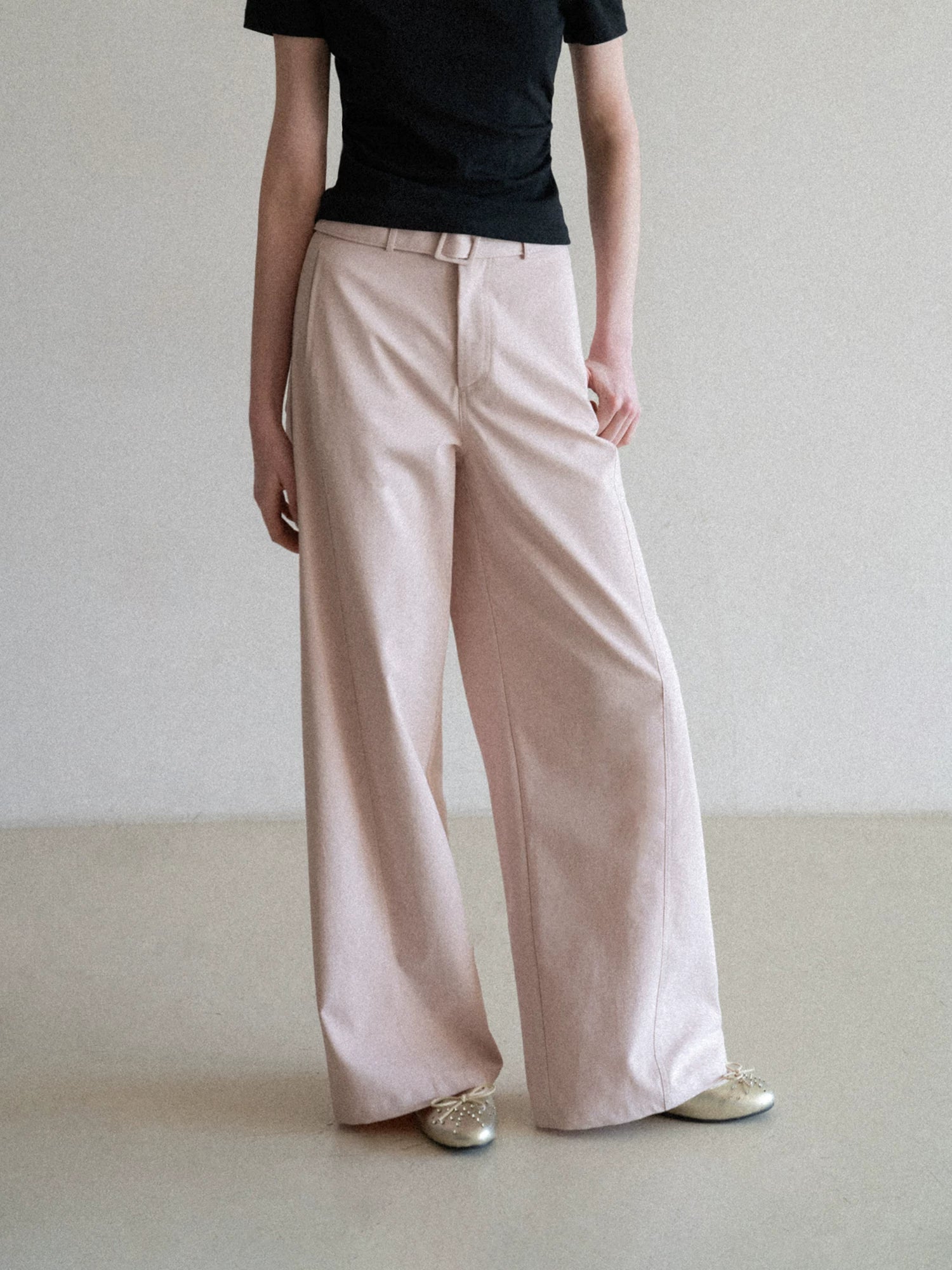 EGGKA High Waist Straight Versatile Casual Pants