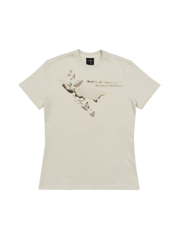 SGW Gradual Change Digital Printing Front Shoulder Tee