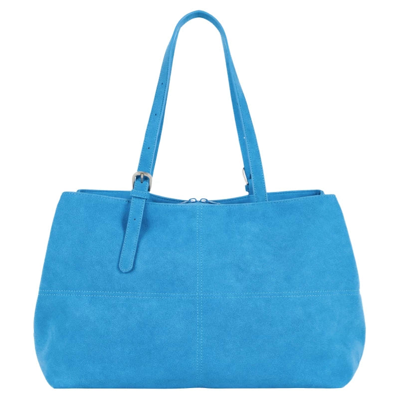 DirtySix Matte Large Capacity Soft Leather Tote Bag