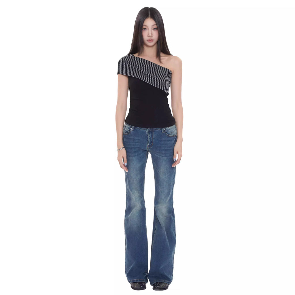 WITHMIN Micro-stretch Slim Straight Jeans