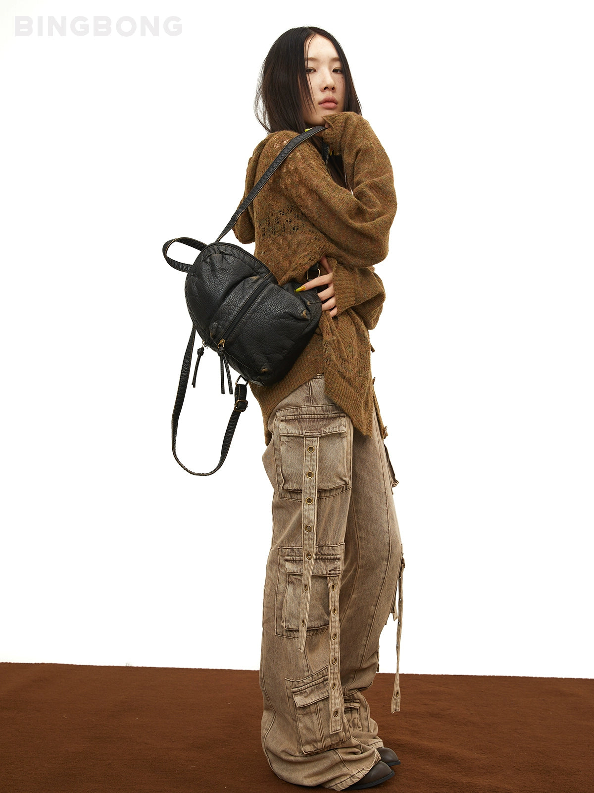 BINGBONG Mini Retro Small School Bag Backpack