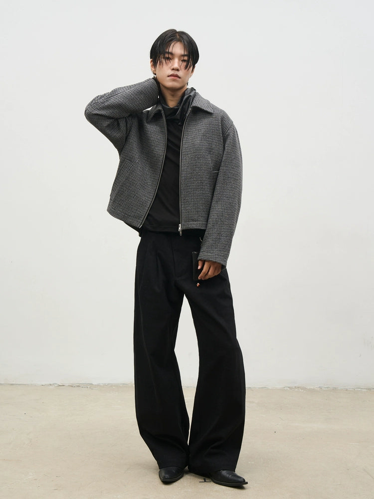 SOUTHFISH Korean High-end Retro Polished Short Jacket