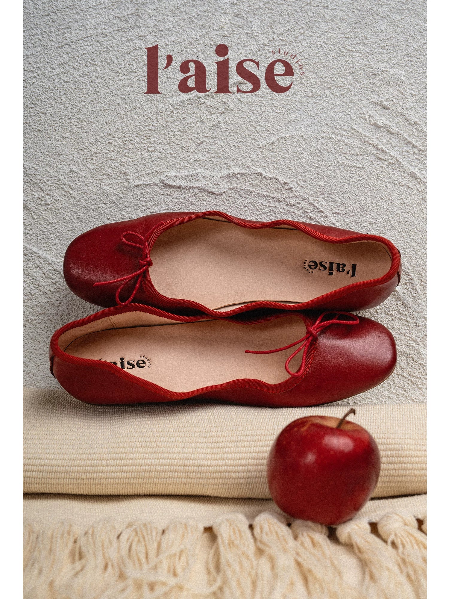 L'aise Shallow Mouth One-pedal Single Shoes