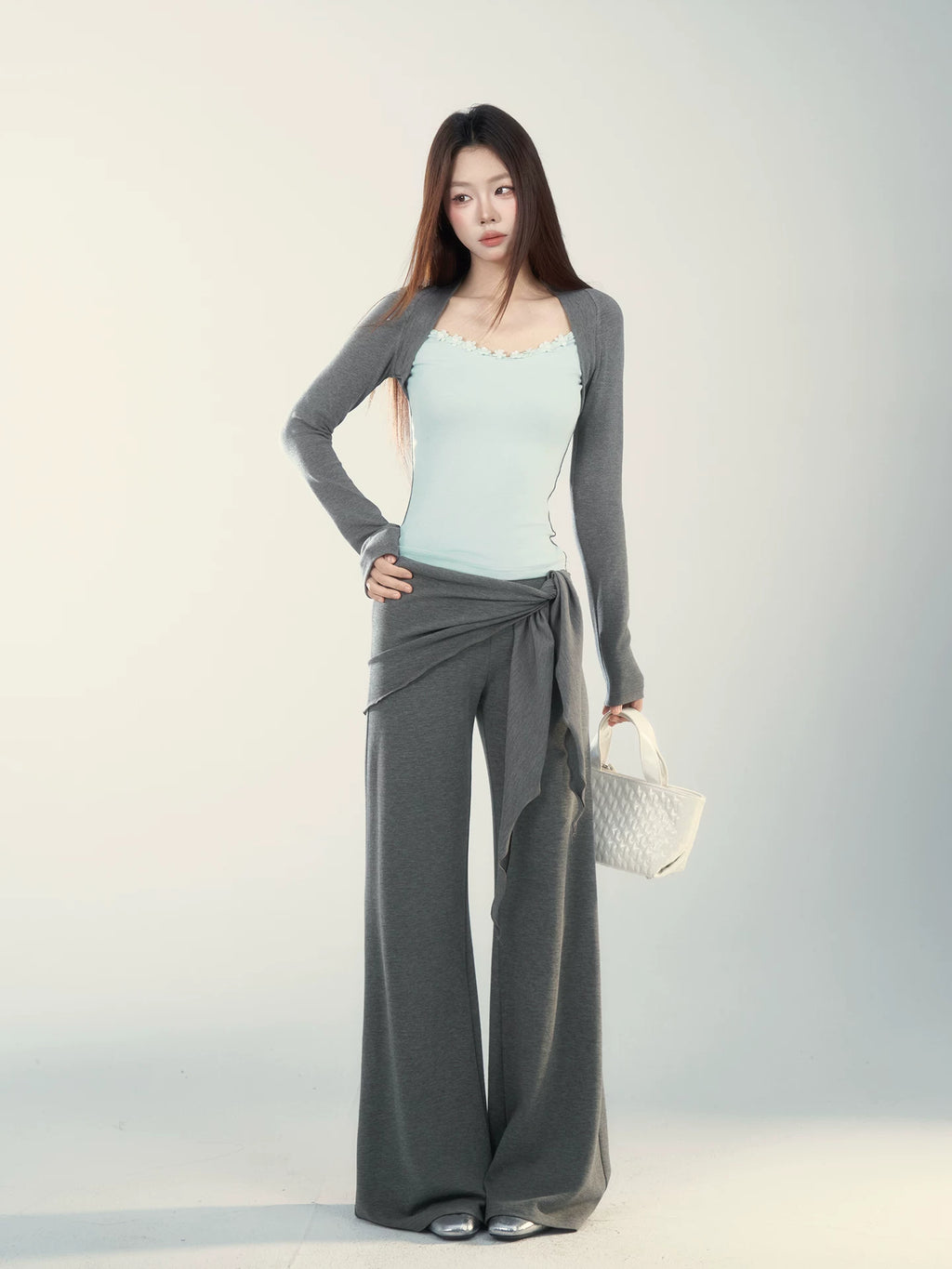 Wildberry High Waist Straight Versatile Casual Pants