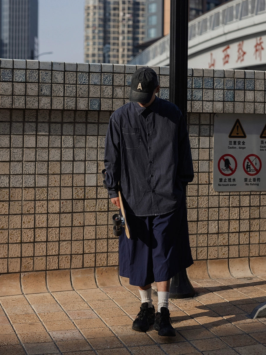 NOEARS Japanese Retro Loose Quick-drying Cropped Pants