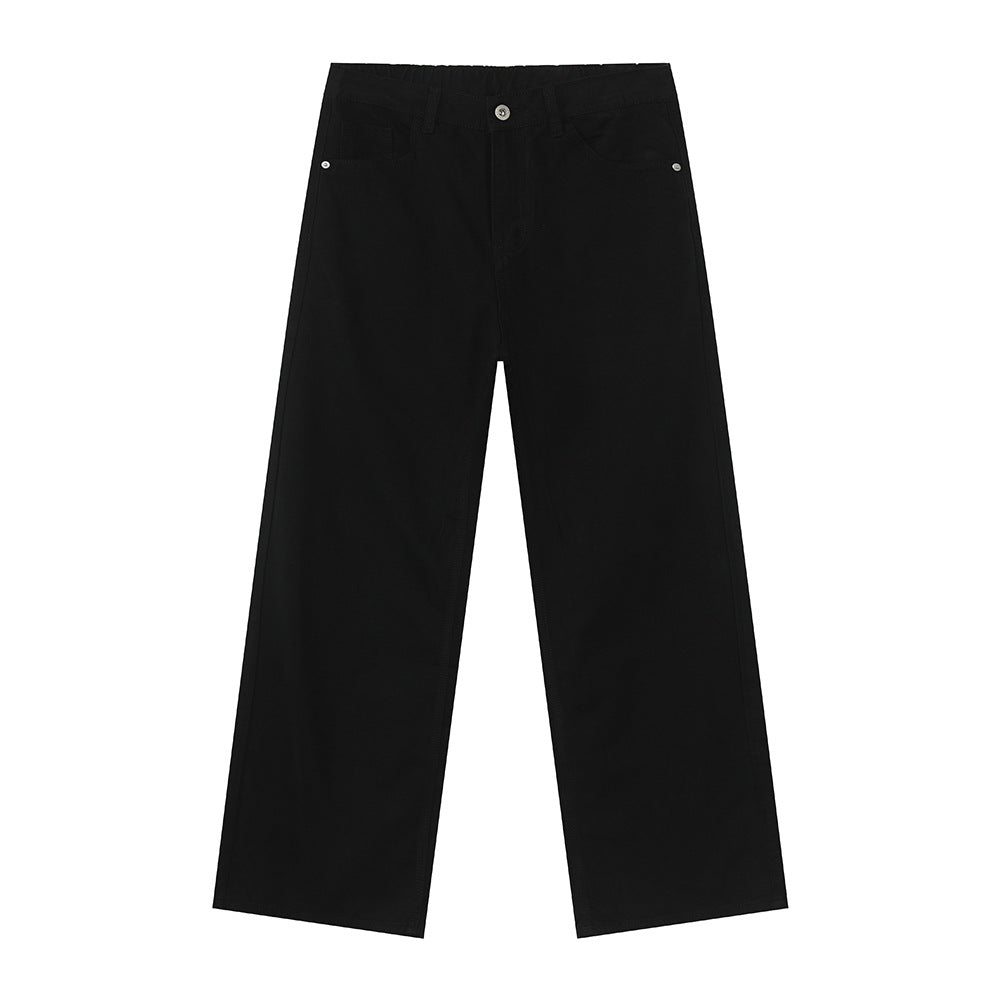 MTLCLOTHES Simple Casual Versatile Loose Washed Jeans